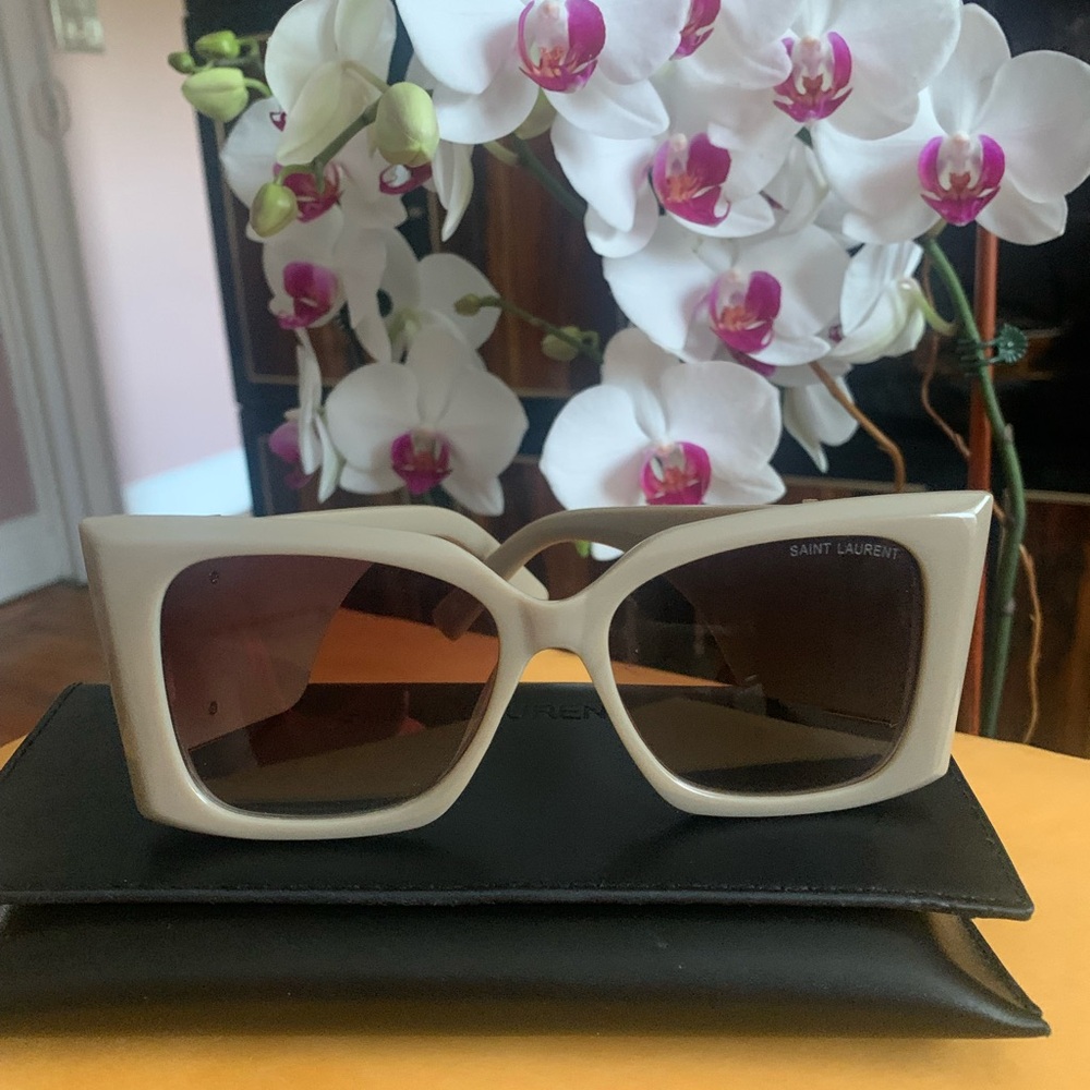 Saint Laurent Women's Beige Sunglasses